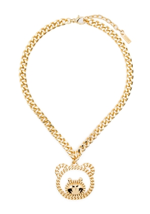 Moschino Teddy Bear-pendant necklace - Gold