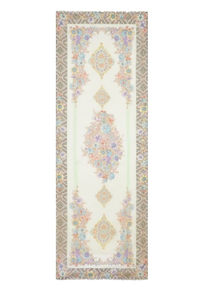 ETRO floral-print silk scarf - Neutrals
