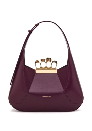Alexander McQueen The Jewelled leather tote bag - Purple