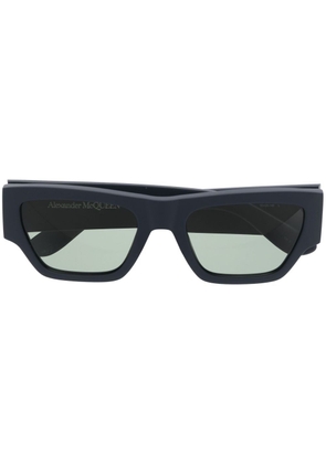 Alexander McQueen Eyewear wide-frame sunglasses - Blue