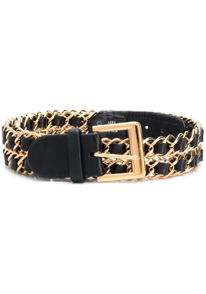 CHANEL Pre-Owned chain-link buckled belt - Black