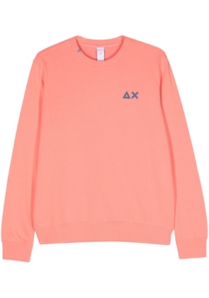 Sun 68 logo-embroidered sweatshirt - Pink