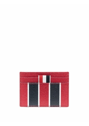 Thom Browne striped leather wallet - Red