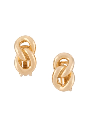 Christian Dior Pre-Owned 1980s pre-owned chain link clip-on earrings - Gold