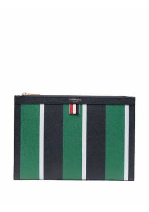 Thom Browne small striped document holder - Blue