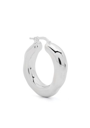 Jil Sander chunky hoop earrings - Silver