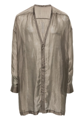 Rick Owens Lido Larry silk shirt - Grey