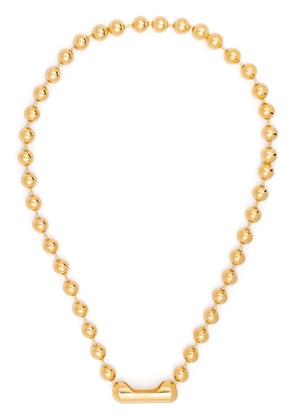 AMBUSH ball-chain logo necklace - Gold