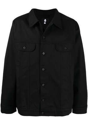 DUOltd button-front denim jacket - Black