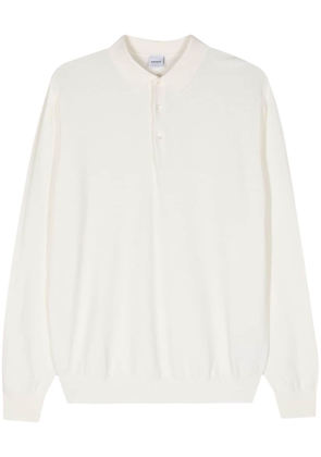 ASPESI long-sleeve cotton polo top - White