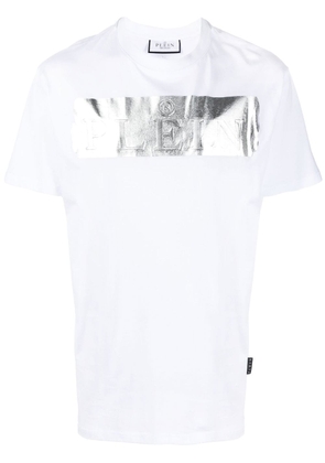 Philipp Plein metallic-detail logo T-shirt - White