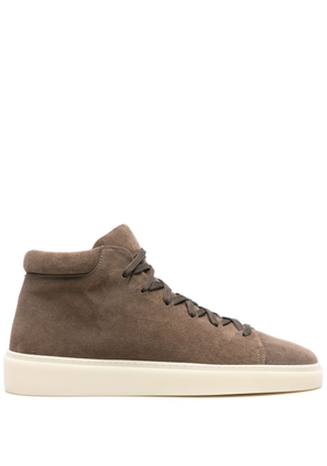 Officine Creative lace-up suede sneakers - Brown