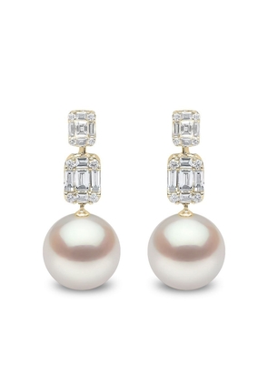 Yoko London 18kt yellow gold Starlight South Sea pearl and diamond earrings