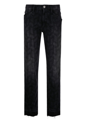 MARANT ÉTOILE panelled slim-cut jeans - Black