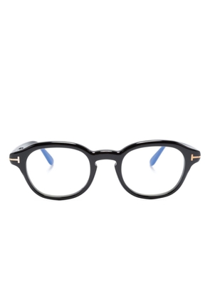 TOM FORD Eyewear oval-frame acetate glasses - Black
