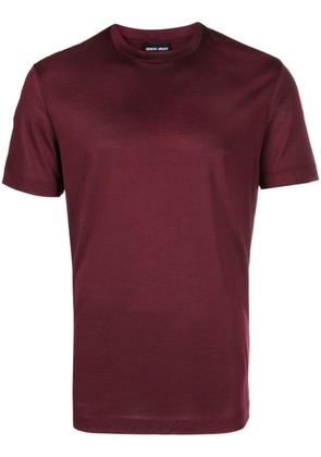 Giorgio Armani crew-neck jersey T-shirt - Red
