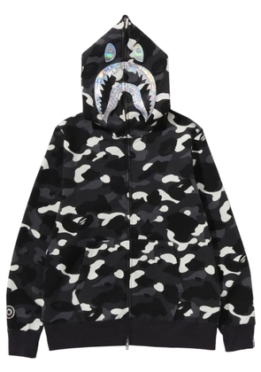 A BATHING APE® Camo-print reflective hoodie - Black