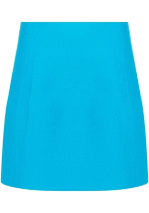 Jil Sander fine-ribbed mini skirt - Blue