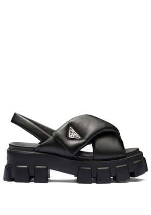 Prada Monolith 55mm nappa leather sandals - Black