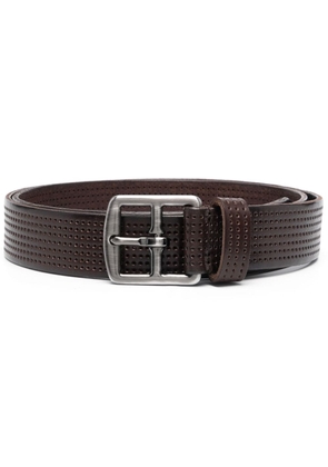 Anderson's perforated-design leather belt - Brown