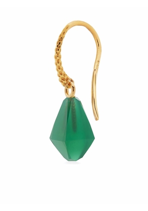 Monica Vinader geometric gemstone wire earrings - Green
