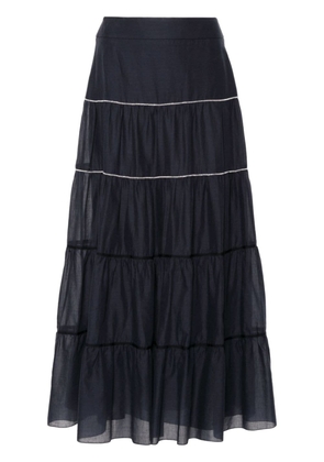 Peserico beaded maxi skirt - Blue