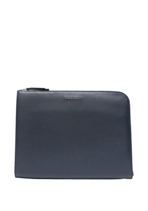 Orciani Micron leather briefcase - Blue