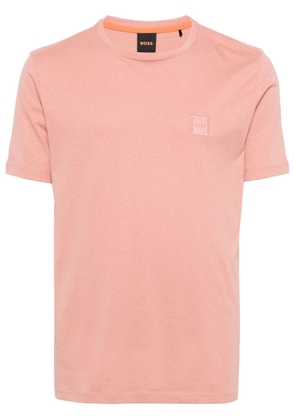 BOSS embroidered-logo cotton t-shirt - Pink