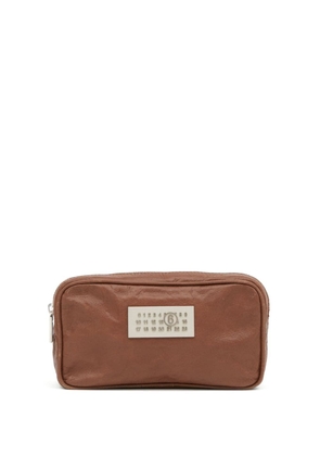 MM6 Maison Margiela Numeric leather bag - Brown