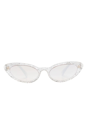Miu Miu Eyewear cat-eye-frame sungalsses - White