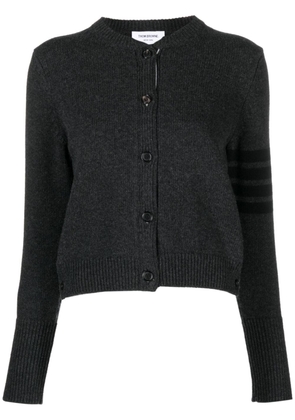 Thom Browne stripe-detailing wool cardigan - Grey
