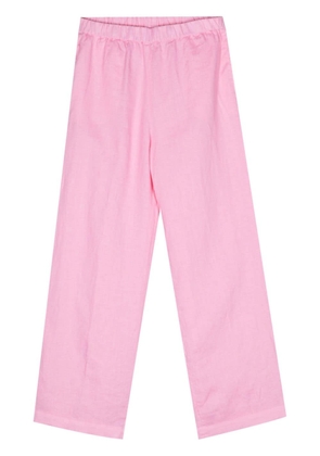 ASPESI cropped linen trousers - Pink