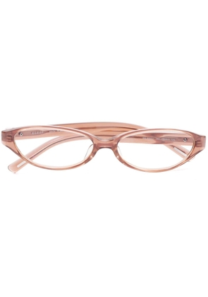 Gucci Pre-Owned oval-framed reading glasses - Brown