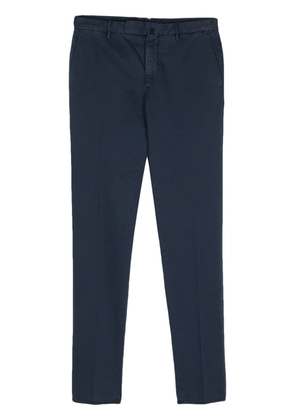 Incotex twill tapered-leg trousers - Blue