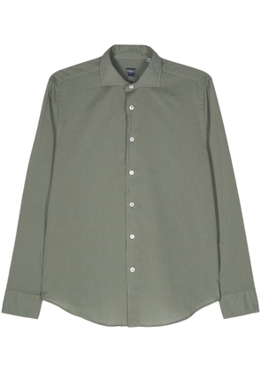 Fedeli long-sleeve poplin shirt - Green