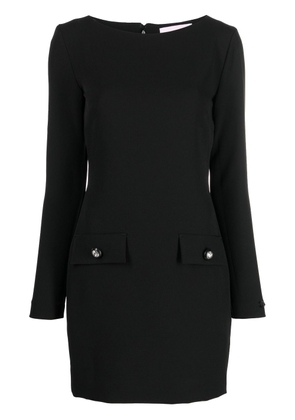 Chiara Ferragni long-sleeved stretch mini dress - Black
