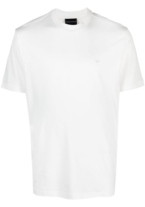 Emporio Armani logo-print crew-neck T-shirt - White