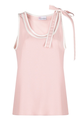 RED Valentino bow-detail sleeveless top - Pink