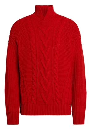 Zegna Oasi high-neck cashmere jumper - Red