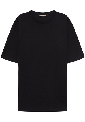 12 STOREEZ round-neck cotton T-shirt - Black