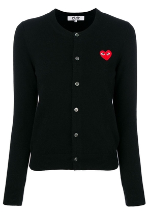 Comme Des Garçons Play heart logo cardigan - Black