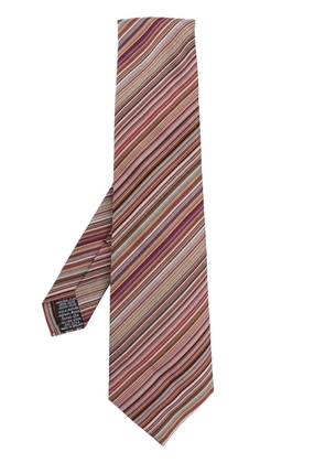 Paul Smith diagonal-stripe silk tie - Multicolour