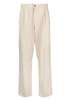 Missoni logo-embroidered mid-rise chinos - Neutrals