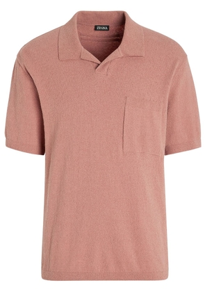 Zegna short-sleeve polo shirt - Pink