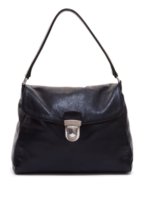 Prada Pre-Owned push-lock flap shoulder bag - Black