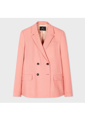 PS Paul Smith Women's Pink Wool Double Breasted Blazer