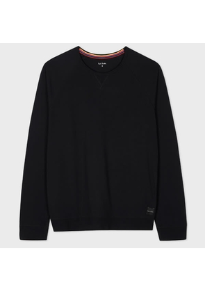 Paul Smith Black Jersey Cotton Long-Sleeve Lounge Top