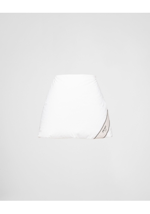 Padded cotton miniskirt
