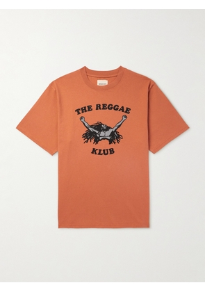 Nicholas Daley - The Reggae Klub Printed Cotton-Jersey T-Shirt - Men - Orange - S