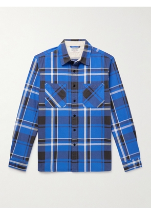 Alex Mill - Chore Checked Cotton-Twill Overshirt - Men - Blue - XS
